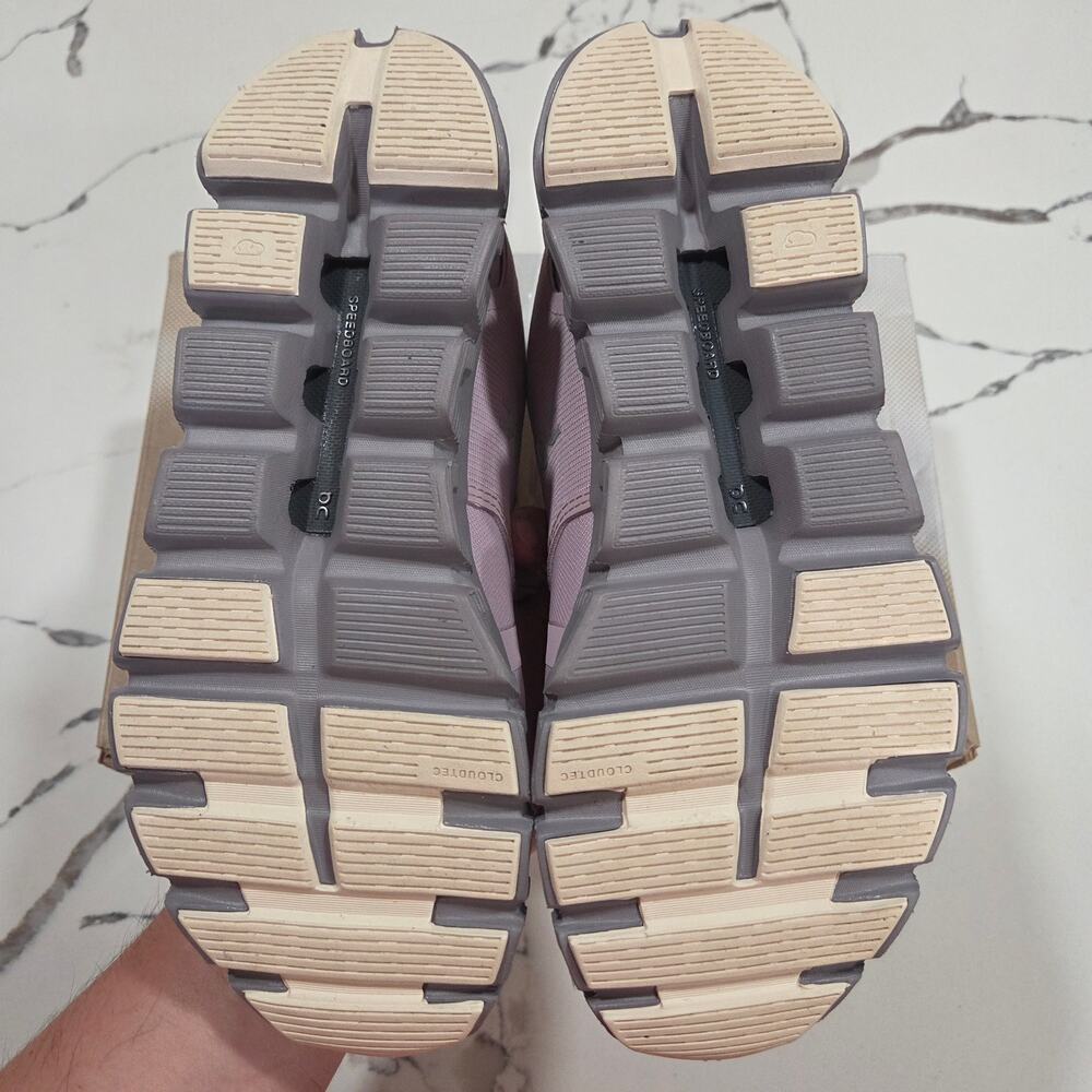 On Running Cloud 6 Waterproof Mauve Zinc Size 7.5 Women's Trail Casual Shoes - Picture 7 of 9
